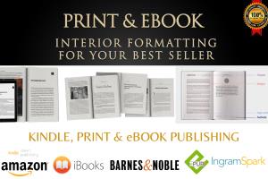 Portfolio for Format & Publish For Kindle & Print